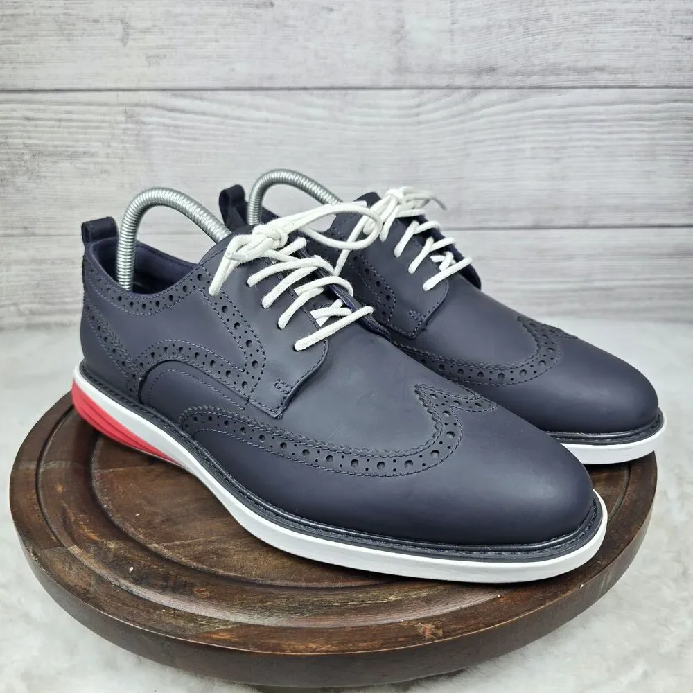 Cole Haan Grand Evolution Mens 8M Sneakers Blue Wingtip Oxford Shoes C26318